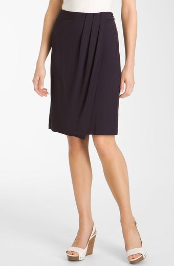 Classiques Entier Atelier Faux Wrap Matte Jersey Skirt - Lyst