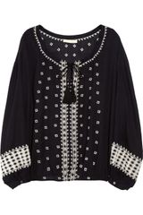 Love Sam Embroidered Cotton Top