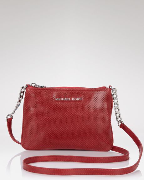 Michael Kors Michael Ashalnd Small Crossbody Bag in Red