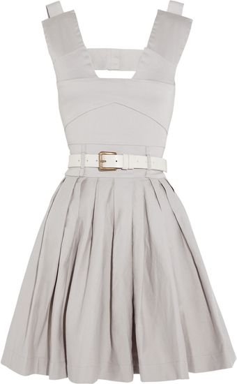 Preen Line Jenny Belted Stretch Cottondrill Dress - Lyst
