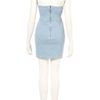 Topshop Denim Cupped Bandeau Dress in Blue (denim) - Lyst