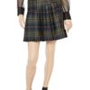 Vivienne Westwood Anglomania Plaid Pleated Wool Twill Skirt in Green - Lyst