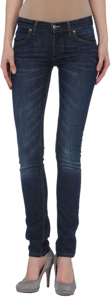 Cheap Monday Denim Trousers in Blue - Lyst