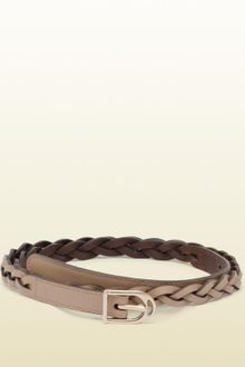 Gucci Braided Belt with Spur Buckle - Lyst