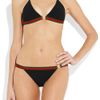 Gucci Stripe Trimmed Triangle Bikini in Black - Lyst