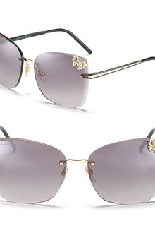 Gucci Oversized Rimless Butterfly Sunglasses - Lyst