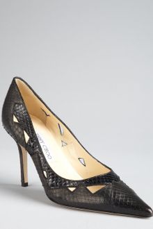 Jimmy Choo Snakeskin Harriet Pointed Toe Pumps - Lyst