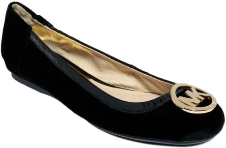 michael kors fulton black flats