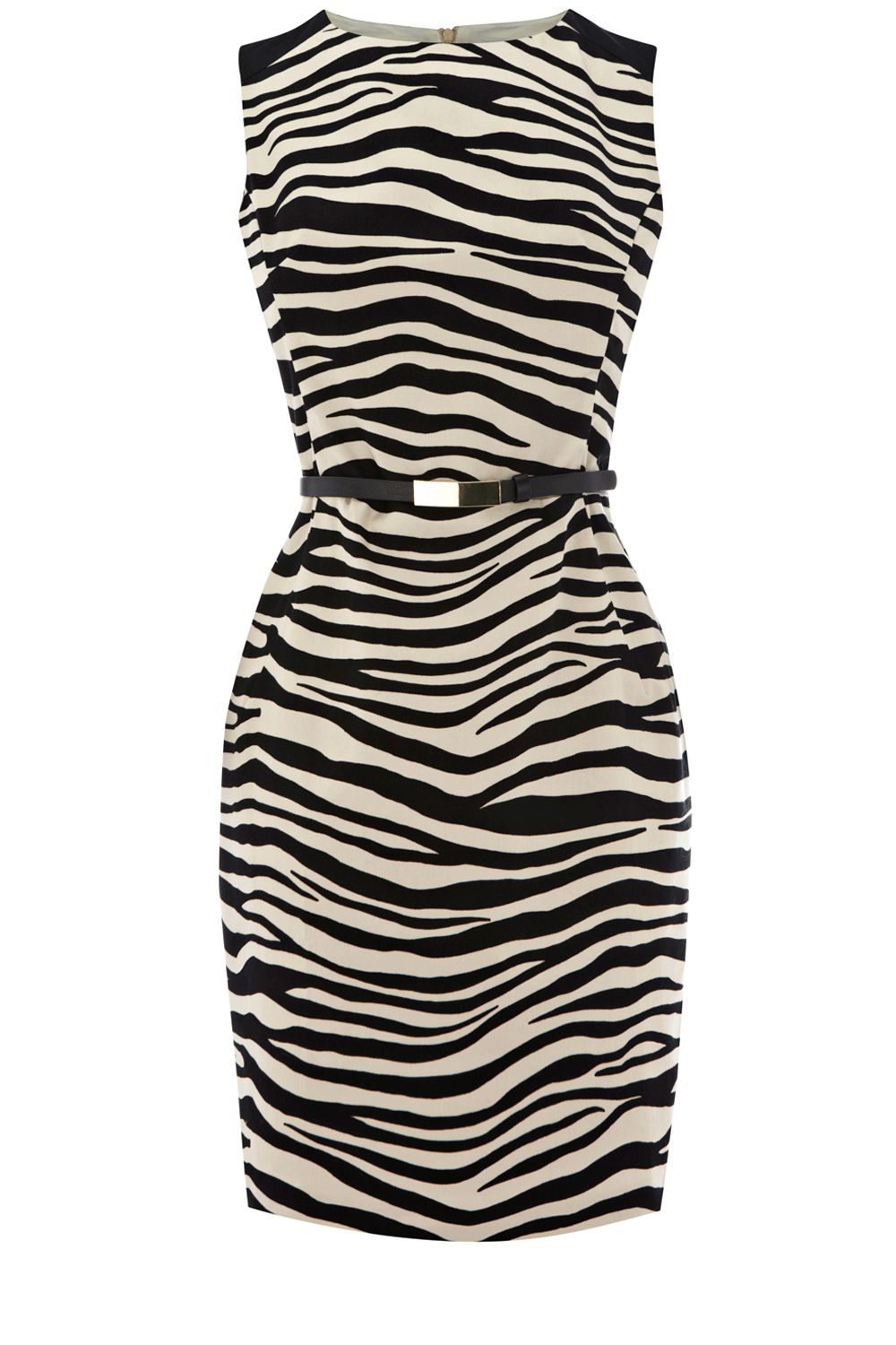 Oasis Zebra Print Patched Dress in Animal (multicoloured) Lyst