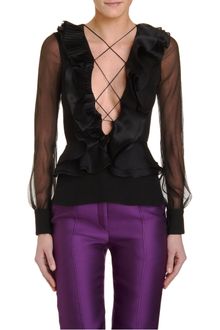 Prabal Gurung Ruffled Blouse - Lyst