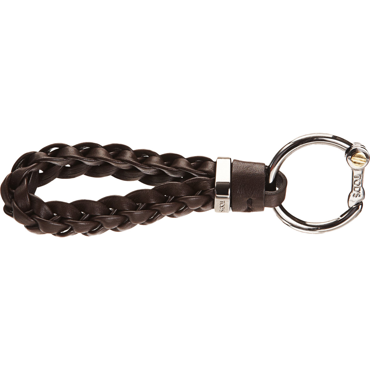 Tod's Charly Big Braid Keychain in Silver for Men (gunmetal) Lyst