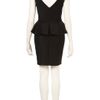 Topshop Peplum Scuba Pencil Dress in Black - Lyst
