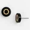 Tory Burch Cole Enamel Stud Earrings in Black - Lyst
