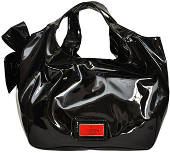 Valentino Patent Bag With Bow - Lyst