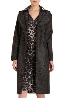 Yves Saint Laurent Long Leopard Trench - Lyst