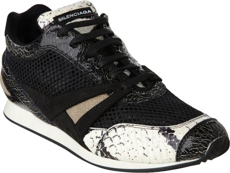 Balenciaga Resille Trainer in Black (multi) - Lyst