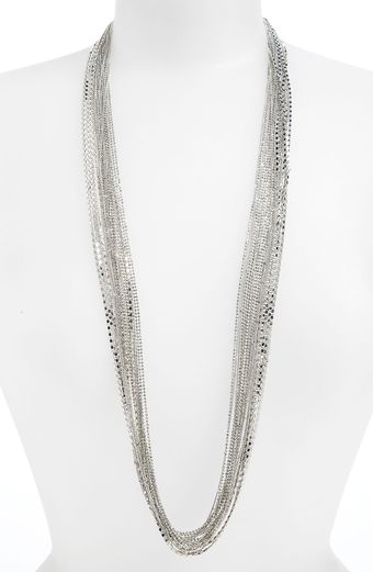 Cara Accessories Long Multistrand Necklace - Lyst