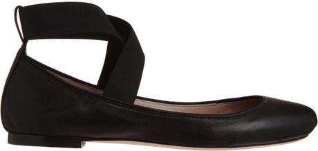 chloe square toe ballerina flats
