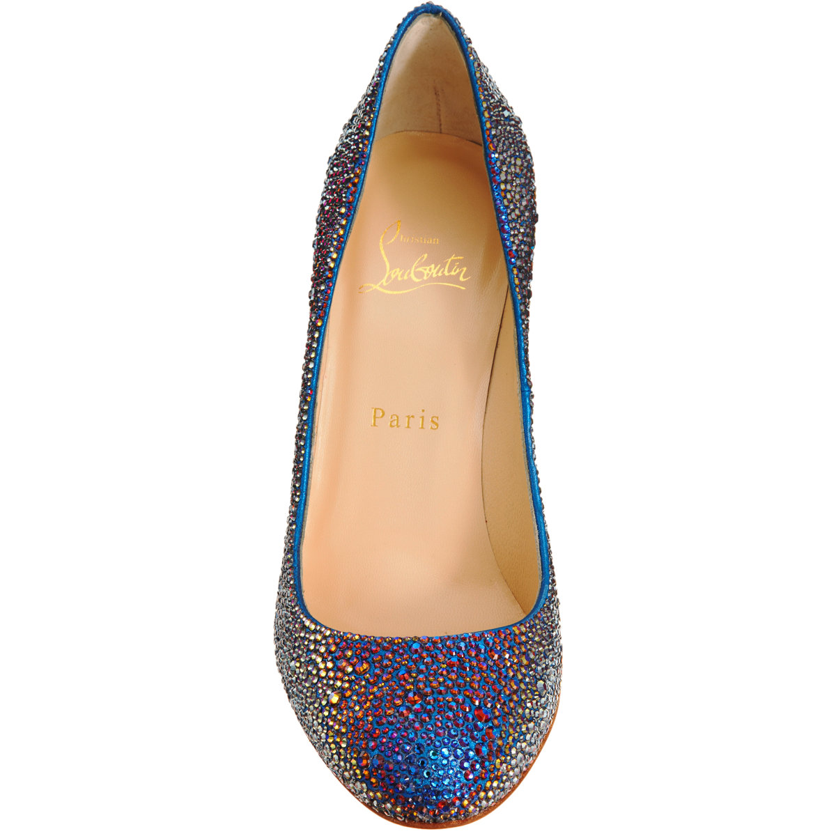 louboutin blue strass