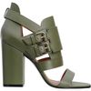 Givenchy Double Buckle Sandal in Green - Lyst