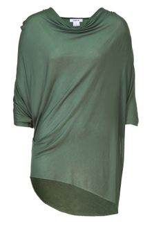 Helmut Lang Pebble Green Draped Top - Lyst