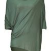 Helmut Lang Pebble Green Draped Top in Green - Lyst