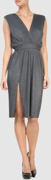 Hussein Chalayan Short Dress in Gray (grey) - Lyst