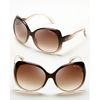 Jimmy Choo Squared Oversized Dahlia Sunglasses in Brown (brown beige, brown gradient lens) - Lyst