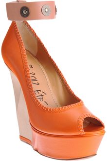 Lanvin Puzzle Wedge Pump - Lyst