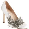 Manolo Blahnik Swan in White - Lyst