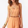 Nasty Gal Sound Session Romper in Beige (camel) - Lyst