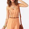 Nasty Gal Sound Session Romper in Beige (camel) - Lyst