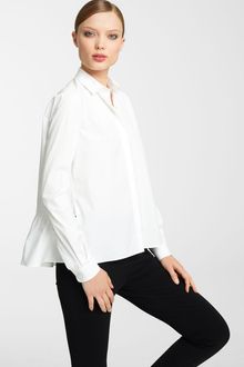 Valentino Poplin Blouse - Lyst