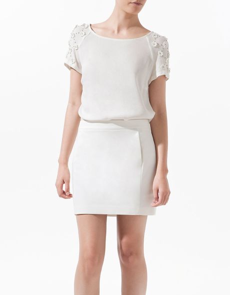 zara big flower top