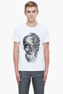 Alexander McQueen White Ivy Skull Tshirt - Lyst