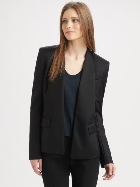 Alexander Wang Smoking Blazer in Black - Lyst