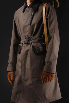 Burberry Prorsum Contrast Corduroy Detail Trench - Lyst