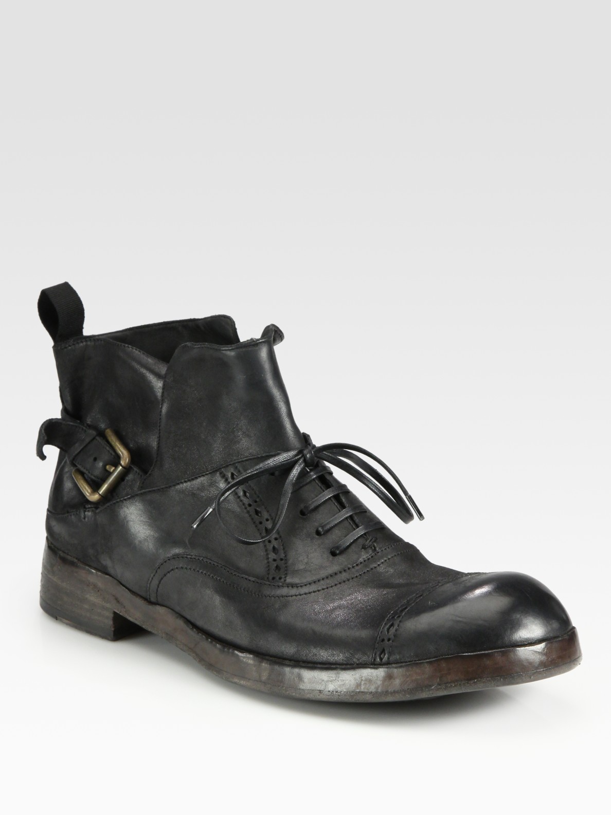 dolce gabbana lace up boots