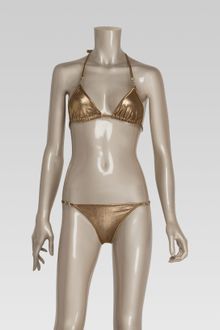 Gucci Triangle Top Bikini with Horsebit Detail - Lyst
