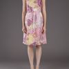 Lela Rose Floral Boatneck Dress in Floral - Lyst