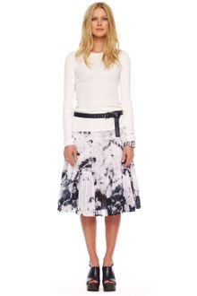 Michael by Michael Kors Tiedye Ruffled Skirt White - Lyst
