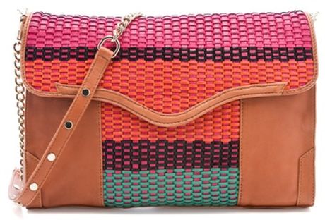 Rebecca Minkoff Colorful Weave Beau Clutch in Multicolor (multi) - Lyst