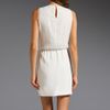 Tibi Pyramid Embroidery Dress in Beige (cream) - Lyst