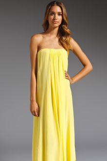 Tibi Hannah Silk Strapless Dress - Lyst