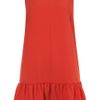 Topshop Drop Waist Shift Dress in Red - Lyst