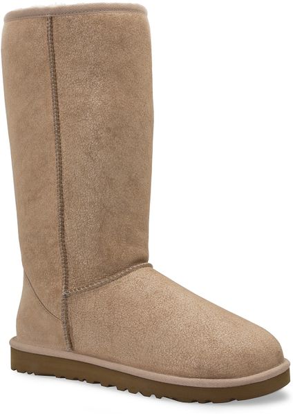 ugg tall leather bomber boots