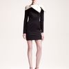 Valentino Bow Shoulder Long Sleeve Dress in Black - Lyst