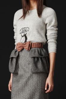 Burberry Prorsum Hound Detail Cashmere Sweater - Lyst