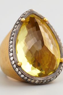 Doris Panos Lemon Topaz Ring - Lyst
