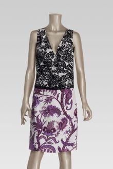 Gucci V-Neck Dress - Lyst